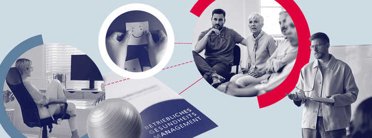 Symbolbilder zur Gesundheit am Arbeitsplatz